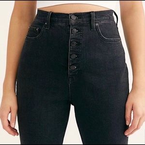 COPY - NWOT Free People CRVY black Mardi skinny jeans 29